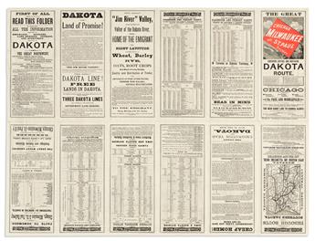 (DAKOTA TERRITORY.) Chicago, Milwaukee & St. Paul Railway Co. Map of Dakota Drawn from Official Plats